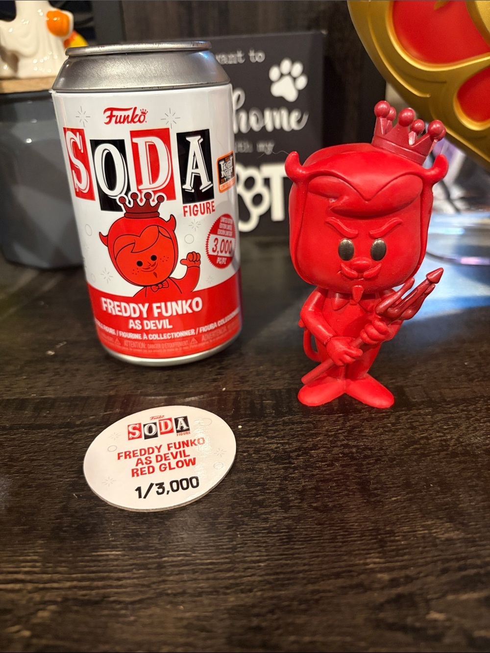Funko Freddy Funko Devil Figure in Red Glow